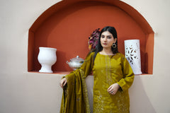 Fancy Jacquard Chamki Embroidered 3-Piece Suit