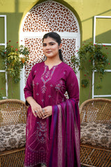 Chamki Dhanak Full Heavy Embroidered 3-Piece Suit