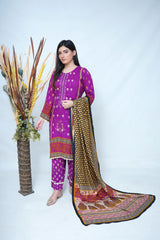 Linan embroidered 3 piece
