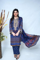Linan embroidered 3 piece