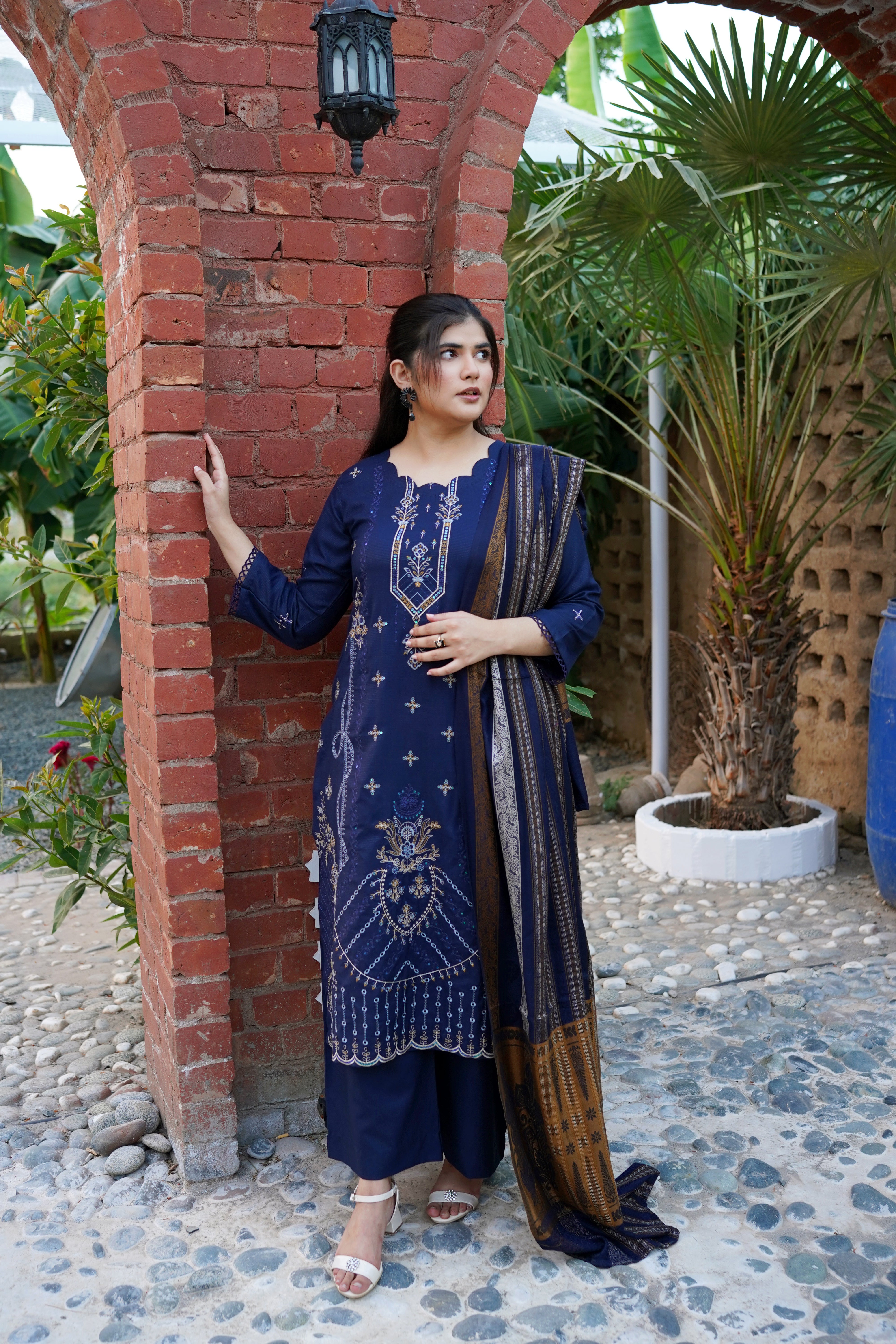Chamki Dhanak Full Heavy Embroidered 3-Piece Suit