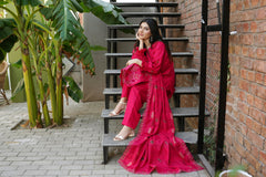 Fancy Jacquard Chamki Embroidered 3-Piece Suit