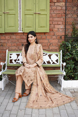 Fancy Jacquard Chamki Embroidered 3-Piece Suit