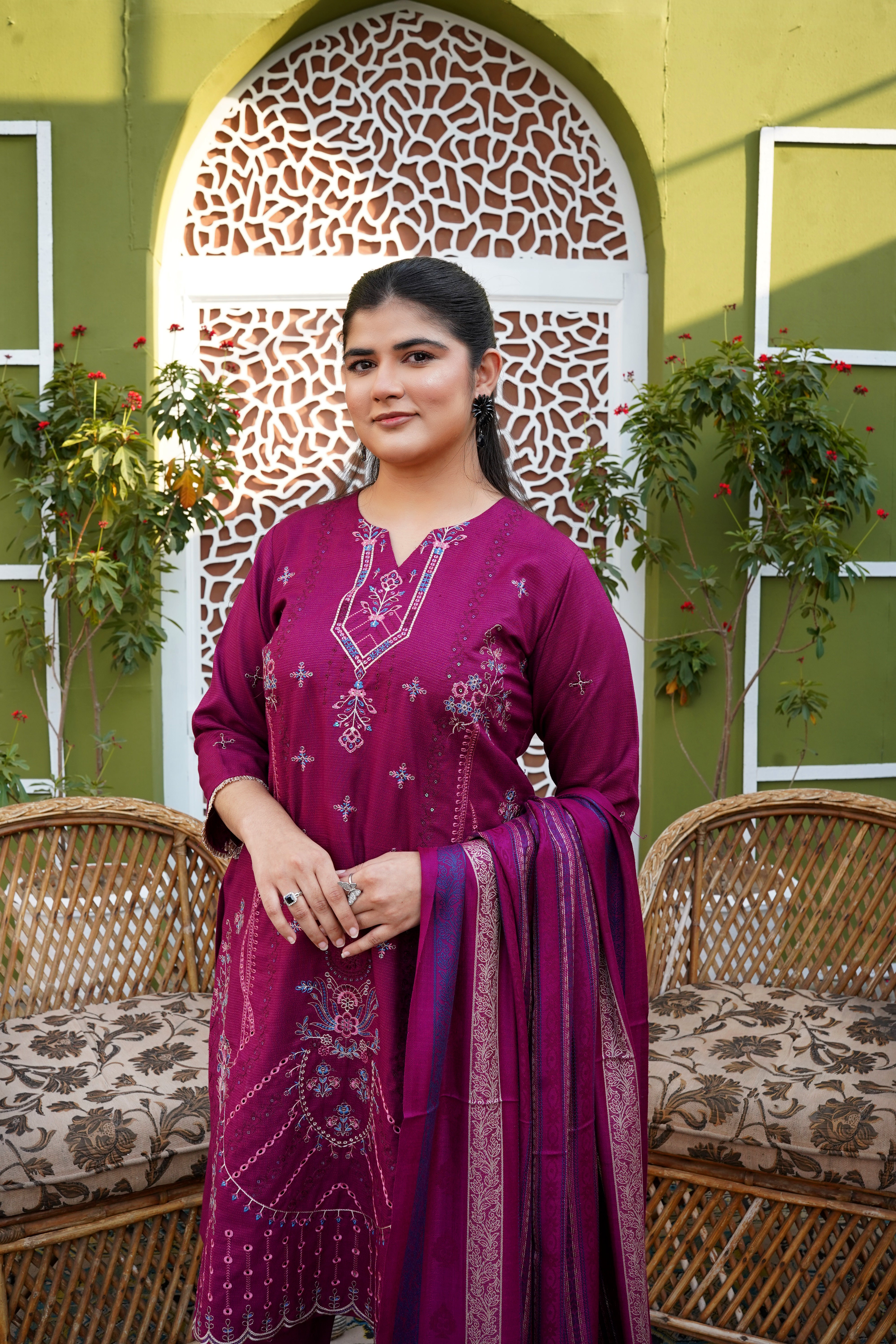 Chamki Dhanak Full Heavy Embroidered 3-Piece Suit