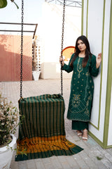 Chamki Dhanak Full Heavy Embroidered 3-Piece Suit