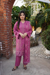 Fancy Jacquard Chamki Embroidered 3-Piece Suit
