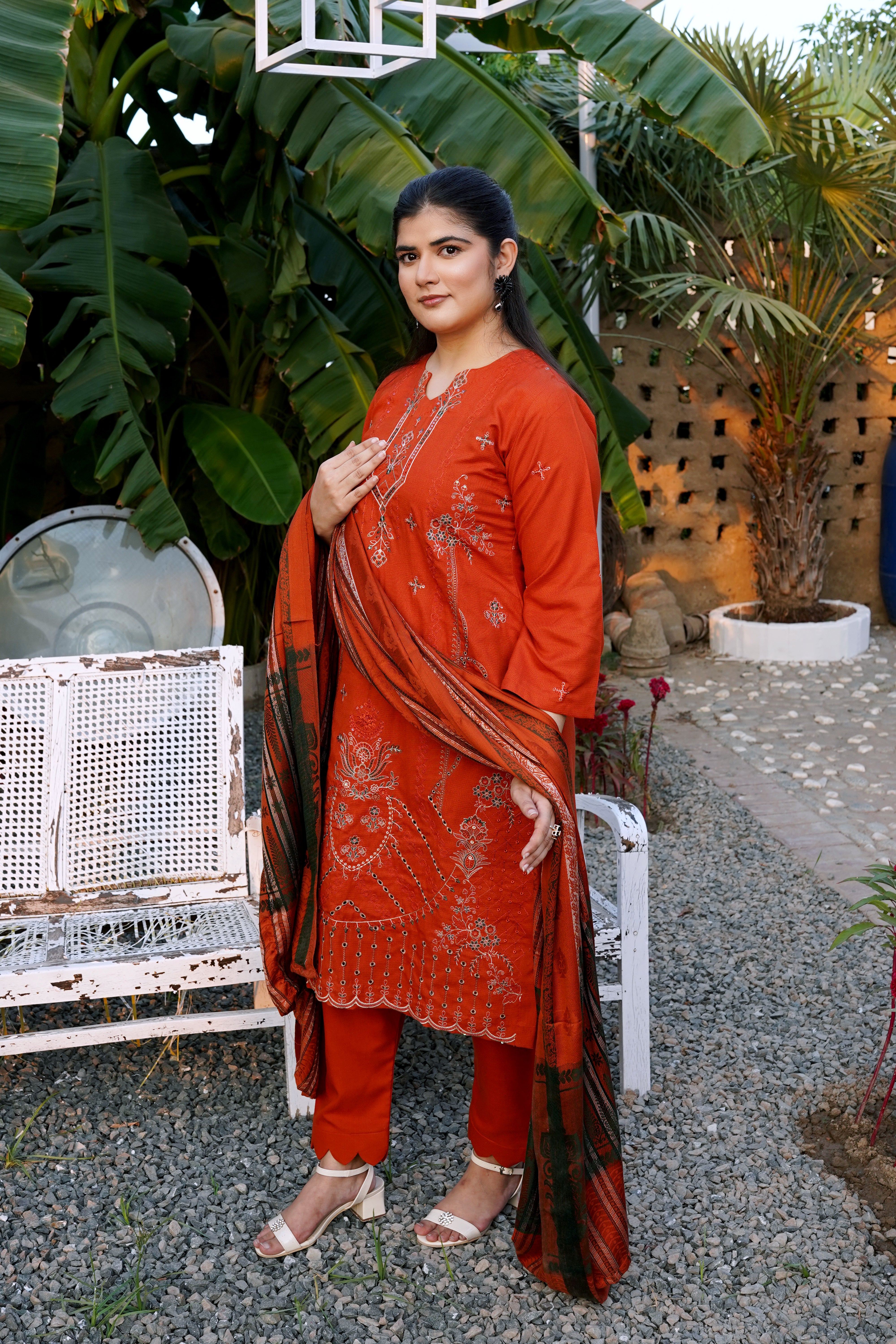 Chamki Dhanak Full Heavy Embroidered 3-Piece Suit
