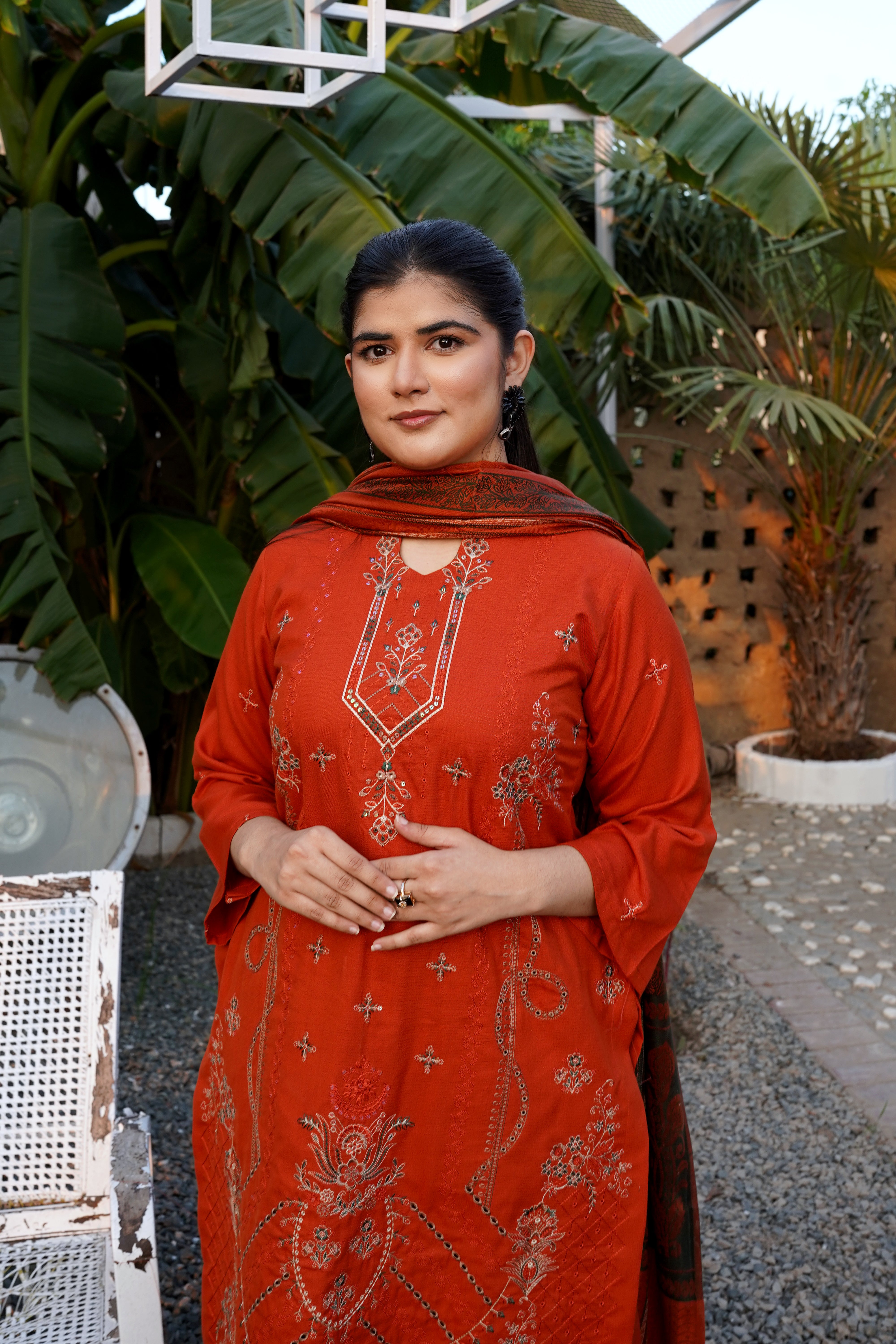 Chamki Dhanak Full Heavy Embroidered 3-Piece Suit