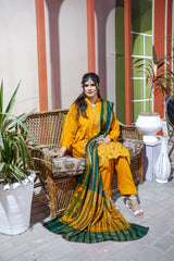 Chamki Dhanak Full Heavy Embroidered 3-Piece Suit