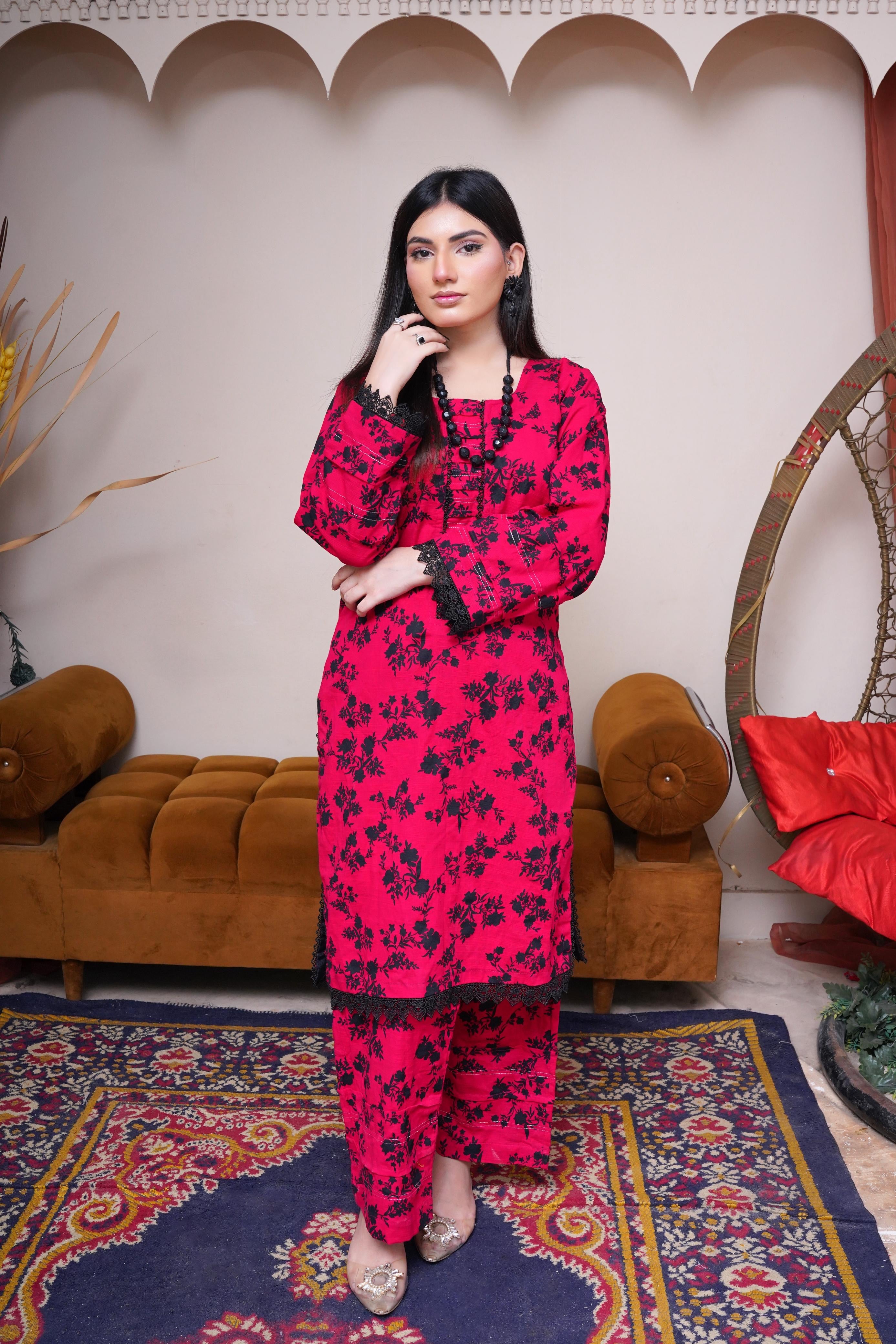 Khaddar all-over 2pcs